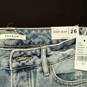 PacSun Light Blue Ripped Mom Jeans